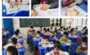 我校举行二年级整班铅笔字比赛